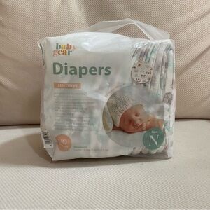 Baby Gear Diapers - White & Peach N